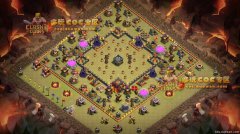 部落冲突破10本部落战阵型（最强防御十本阵型） 