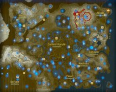 塞尔达传说荒野之息地图（分享海拉尔全境地图） 