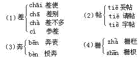 4,汉语有很多同音字,多音字,还有各种成语3,汉语一个发音有四个音调