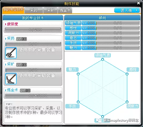 冒险岛倾向系统介绍