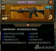 m4a1黑骑士怎么样（黑骑士全方位评测） 