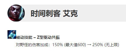 LOL：10.25艾克豹女喜获加强，或将重回T1打野行列