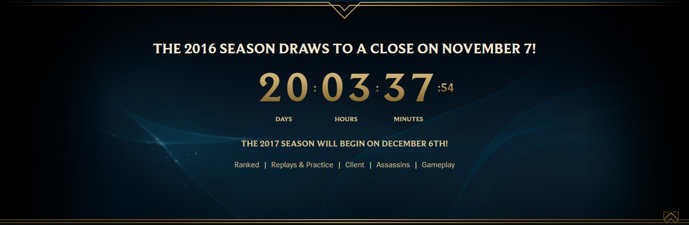 【最后20天】S6赛季将于11月7日结束，S7于12月6日揭幕