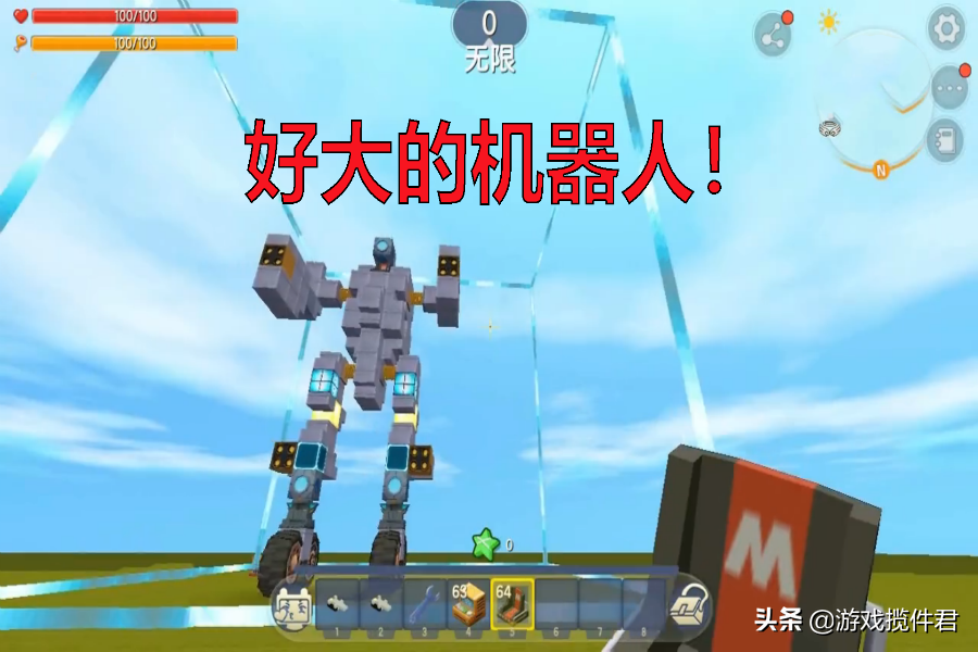 迷你世界：玩家自制“黑科技”机器人，大神看后沉默了，附带教程