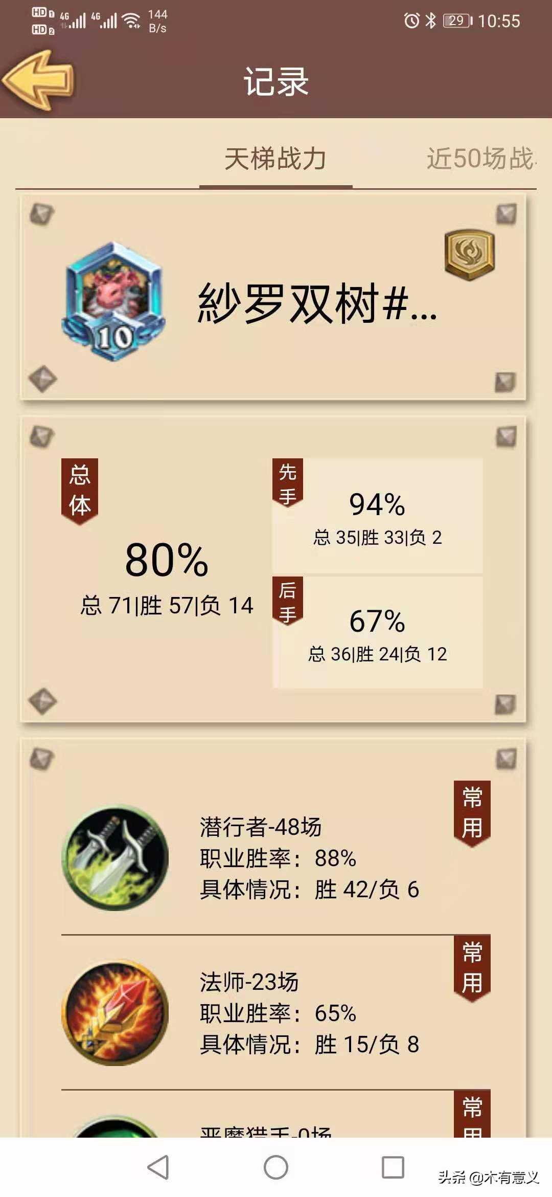 炉石上传说挑战- 初日达低保，超强潜行者胜率84%