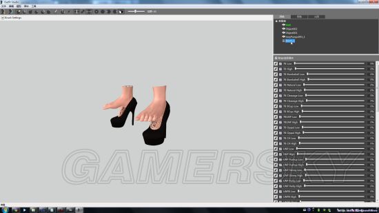 《上古卷轴5》UNP身形高跟鞋BS化教程 U身高跟鞋BodySlide模型教学