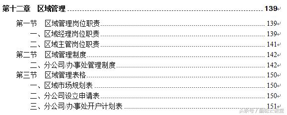 管理工具：营销部架构 权责 制度 表格全套标准 一文在手管理无忧