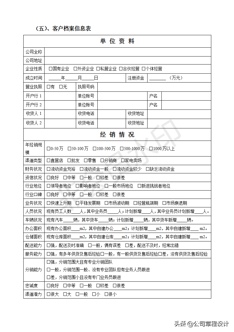 「敬请收藏」某上市公司流出的全套销售方案