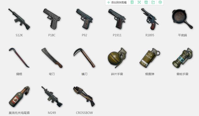 绝地求生：吃鸡必备——所有武器，配件，载具，物品一览