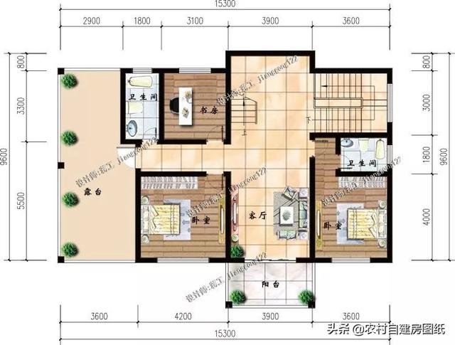 5款新农村自建房设计，带堂屋才完美，2和4最实用