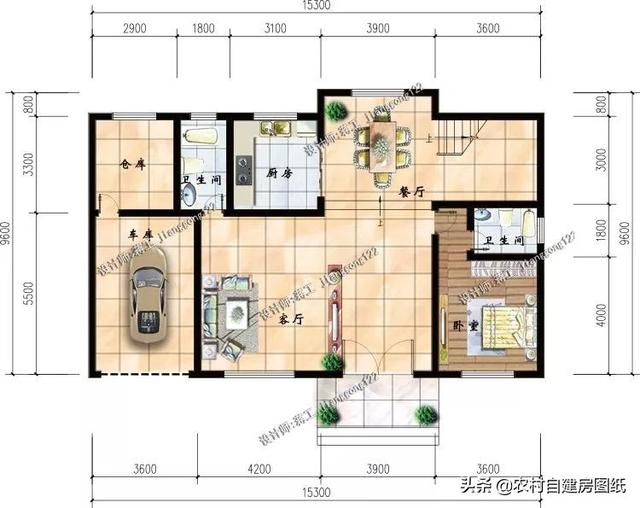 5款新农村自建房设计，带堂屋才完美，2和4最实用