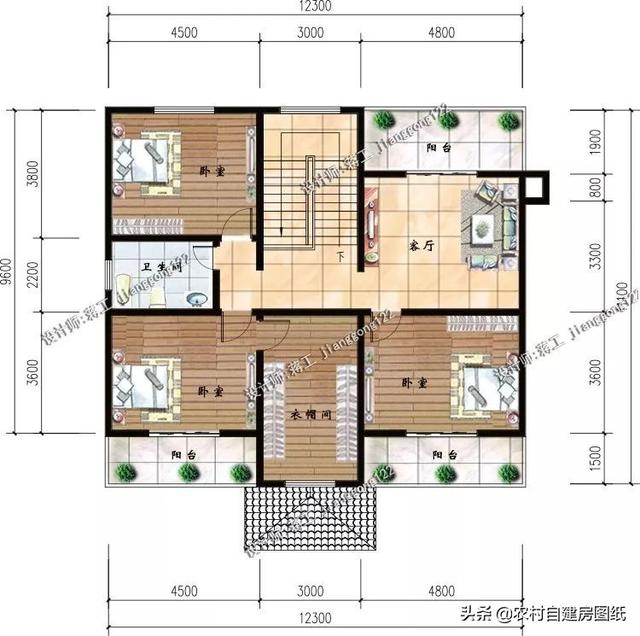 5款新农村自建房设计，带堂屋才完美，2和4最实用