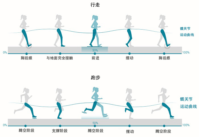 中长跑动作分解图图片