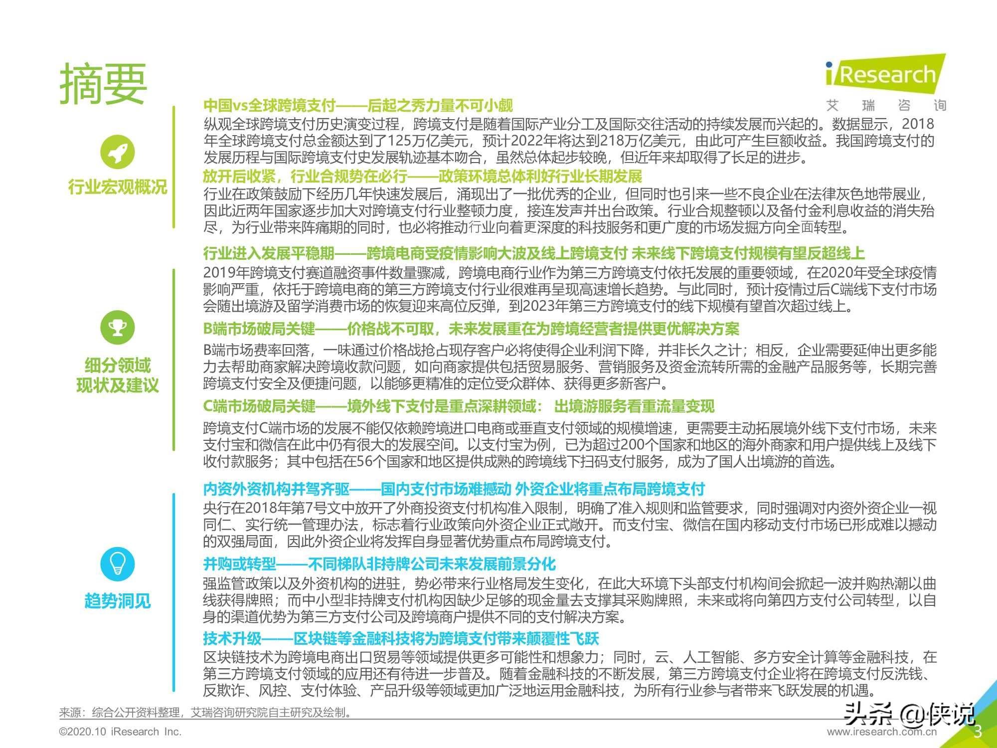 艾瑞：2020年中国第三方跨境支付行业研究报告