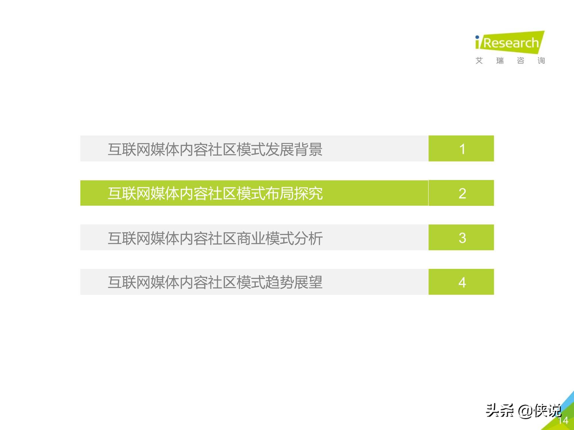 2020年中国互联网媒体内容社区模式发展研究报告（艾瑞）