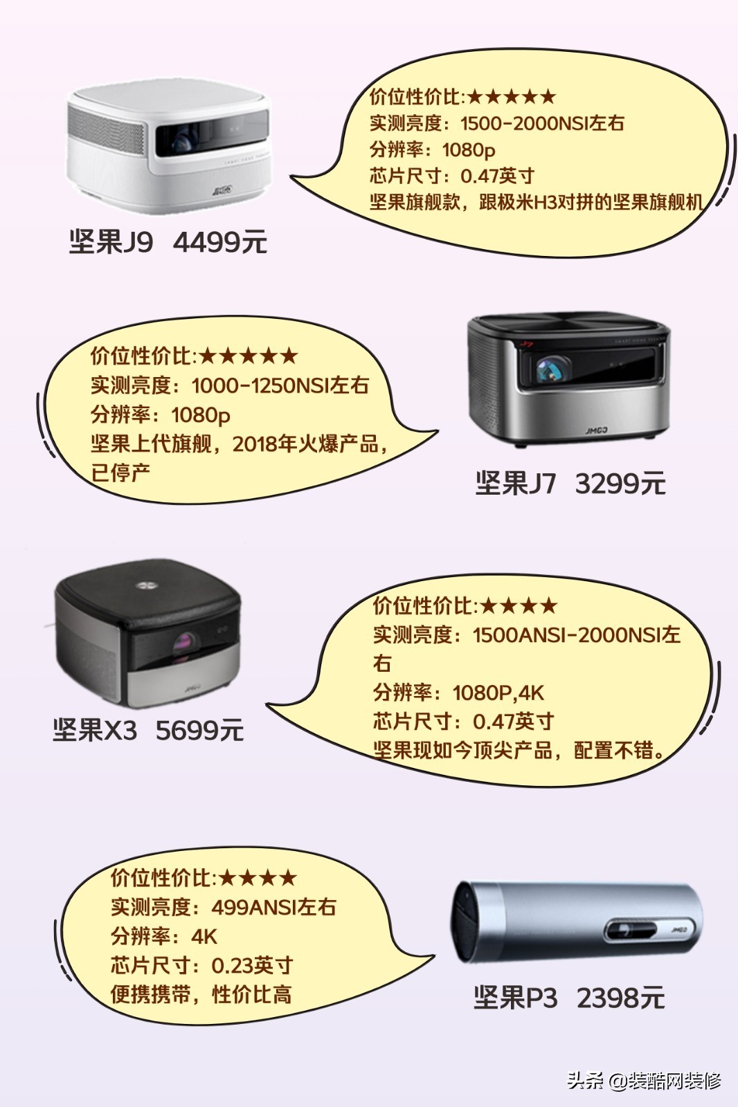 投影仪怎么选？家用投影仪10大品牌