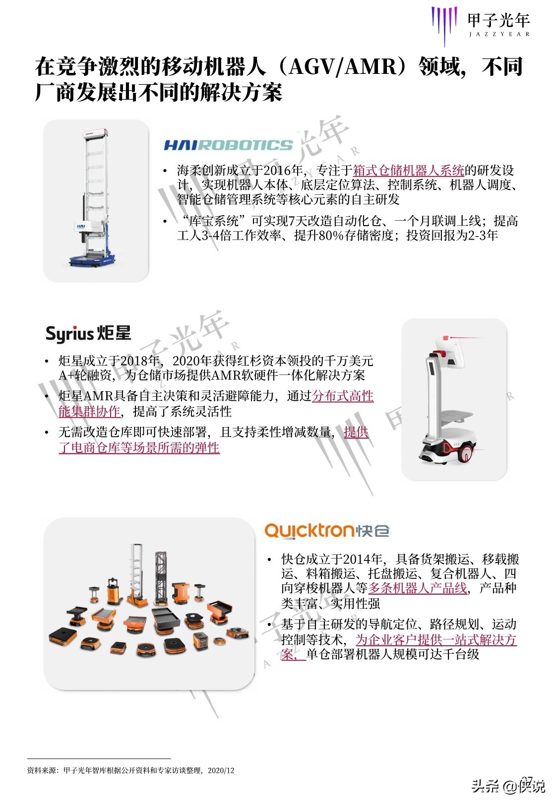 甲子光年智库：2020中国仓储自动化研究报告（68页）