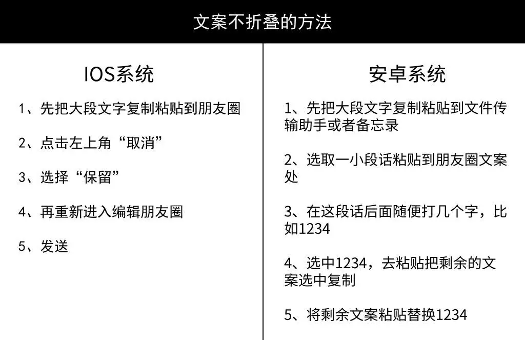 教你发朋友圈不折叠的4种方法