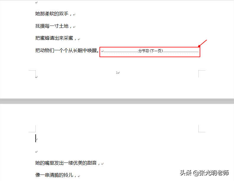 wps office 中如何插入【下一步分页】