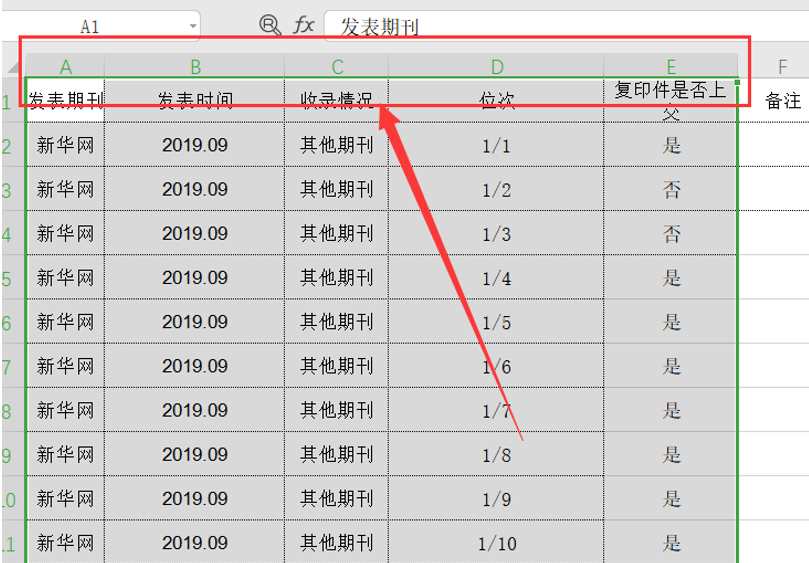 表格技巧—Excel中如何使单元格大小都统一