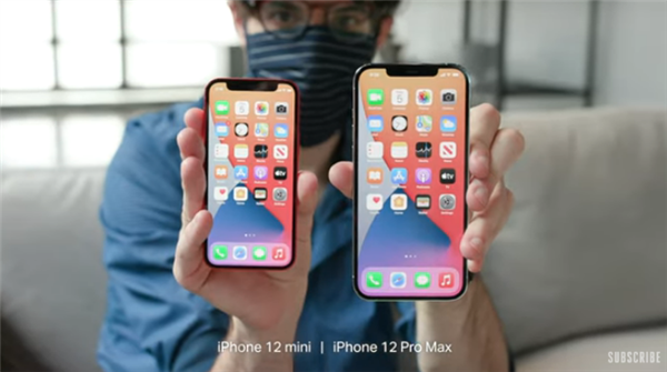 iPhone 12 mini、12 Pro Max真机对比图赏：尺寸直观感受下