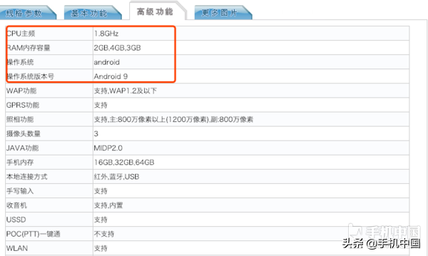 一览红米7所有参数表 红米7参数配置详情