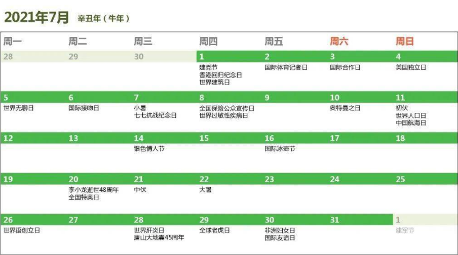 盘点7月营销日历，电商借势营销必备，提高销量增长