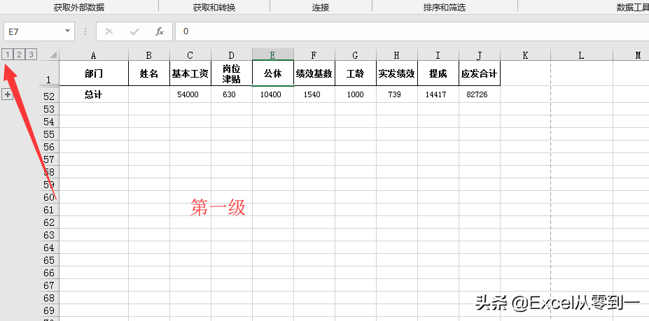 3步搞定Excel表格中的分类别汇总数据，简单到没朋友