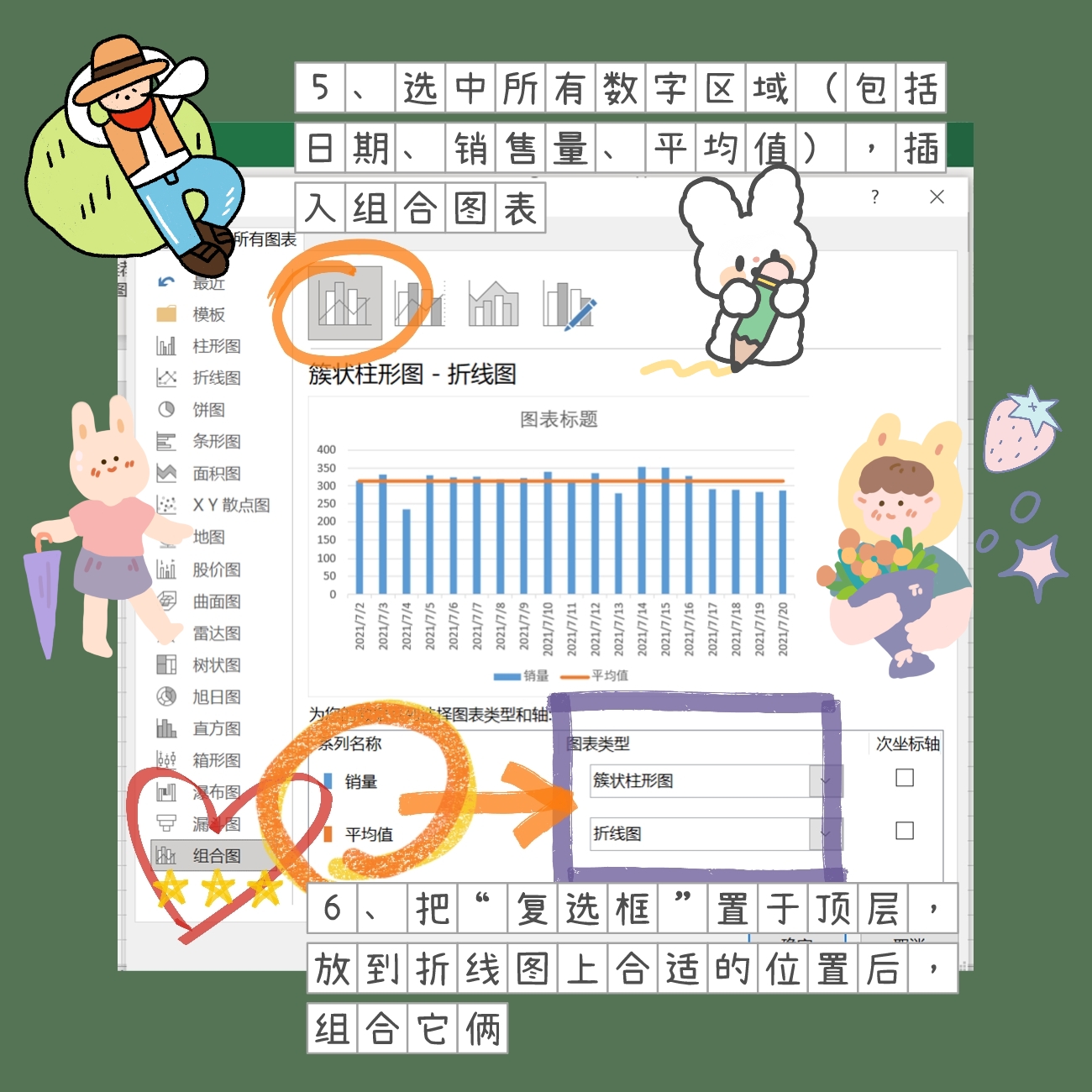 Excel丨教你如何制作动态图表：入门篇（3）复选框