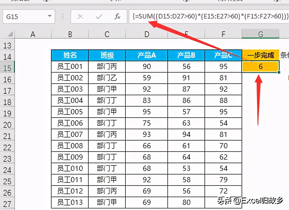 Excel函数：AND函数与乘法的关系，学逻辑必须了解的关系