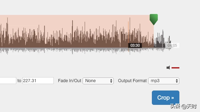 线上MP3 剪辑工具，可淡入淡出、调整速度或反向播放