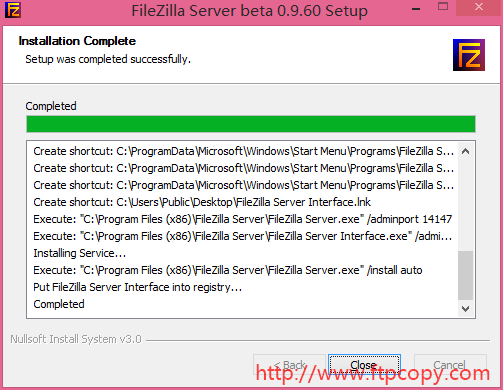 FileZilla Server图文安装教程