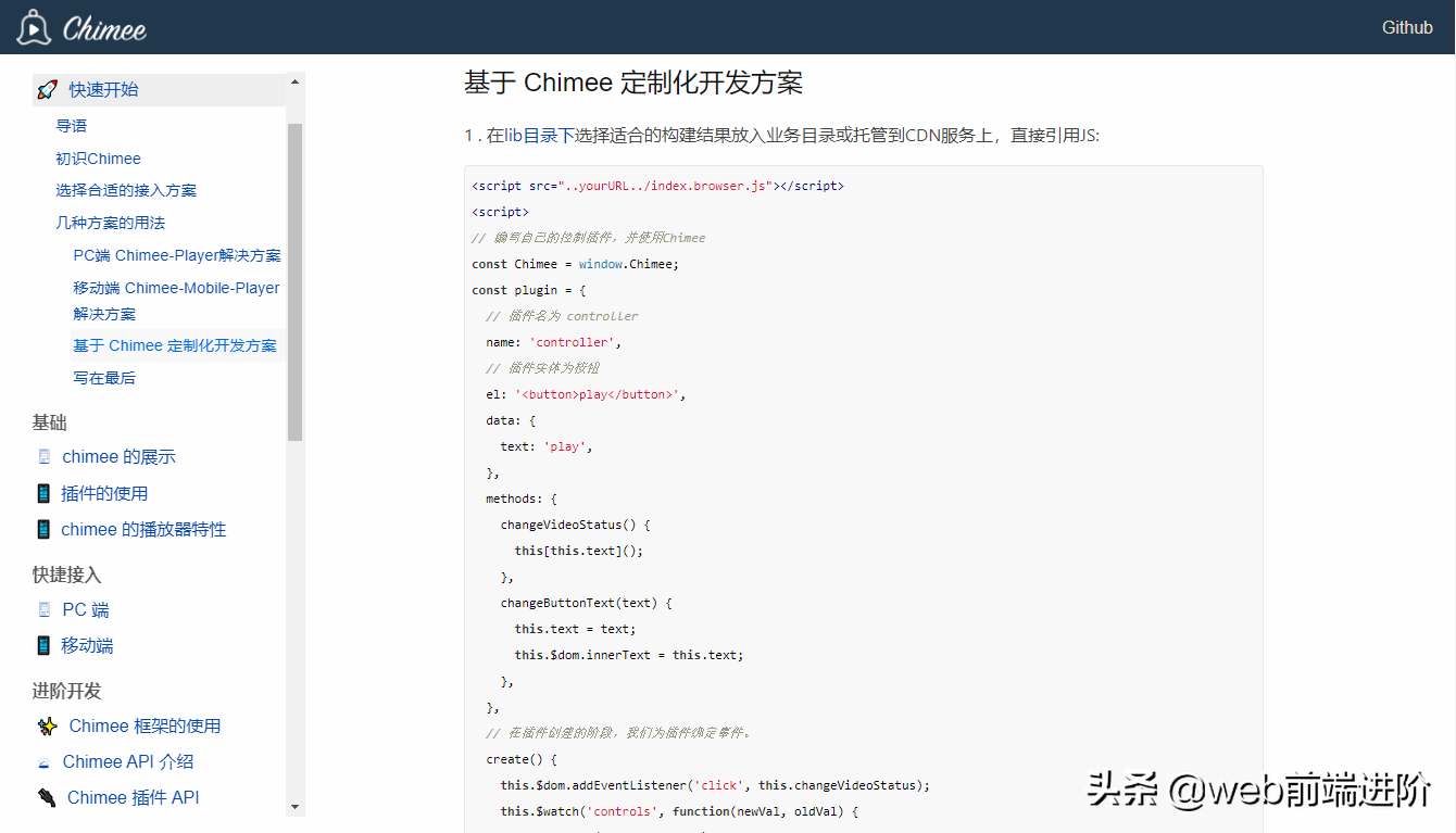 优质 组件化H5视频播放器Chimee