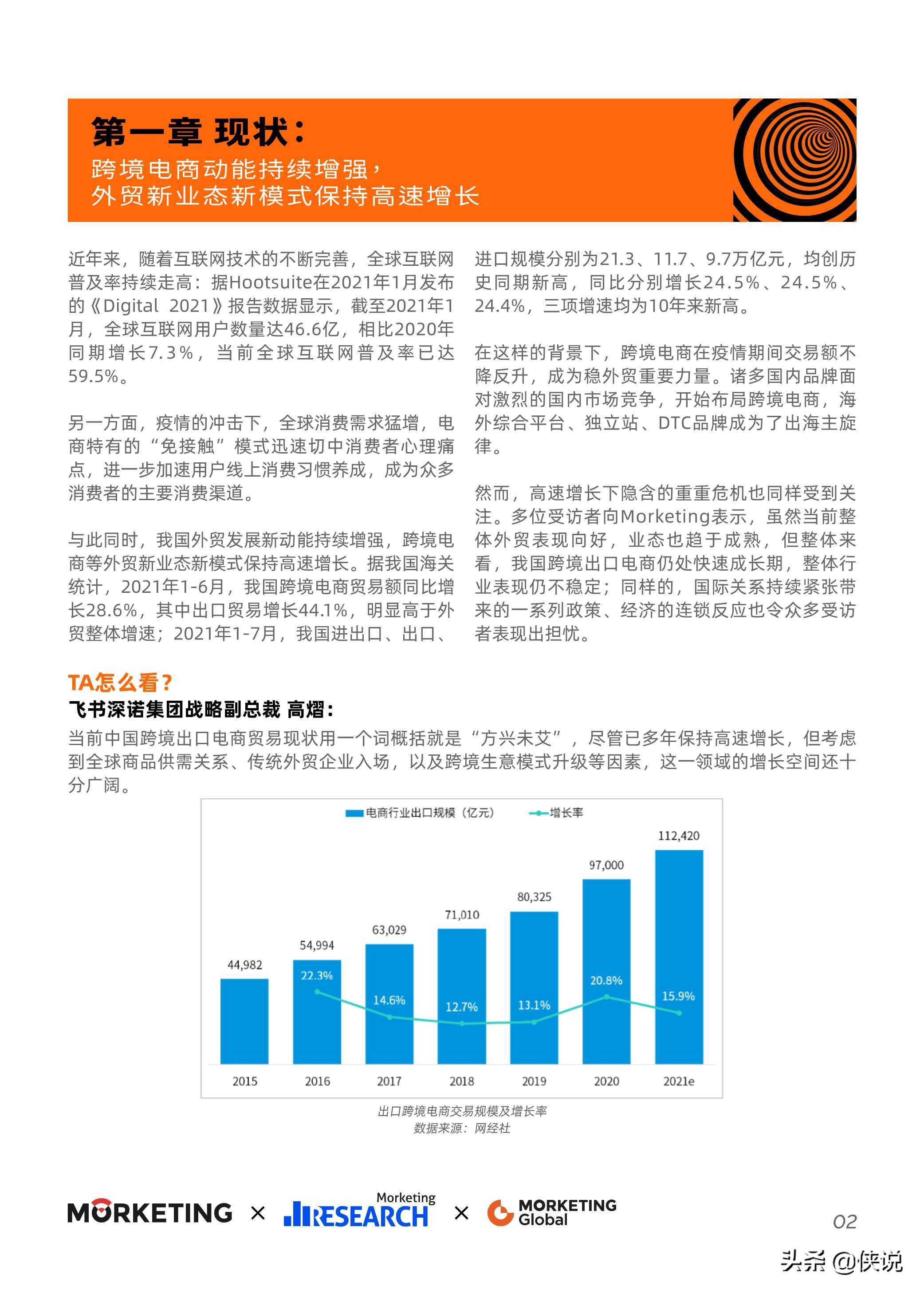 2021-2022跨境出口电商增长白皮书，最新跨境风向抢先看