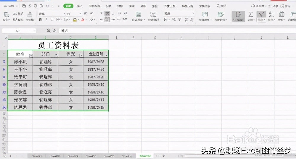 excel 小技巧 如何筛选及复制筛选后的数据