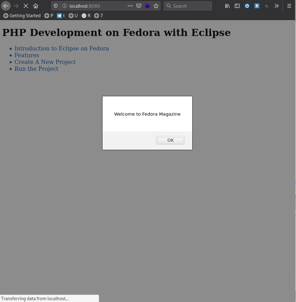 使用 Eclipse 在 Fedora 上进行 PHP 开发