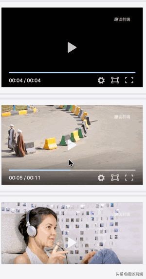 前端如何实现类似西瓜视频的视频队列自动播放？