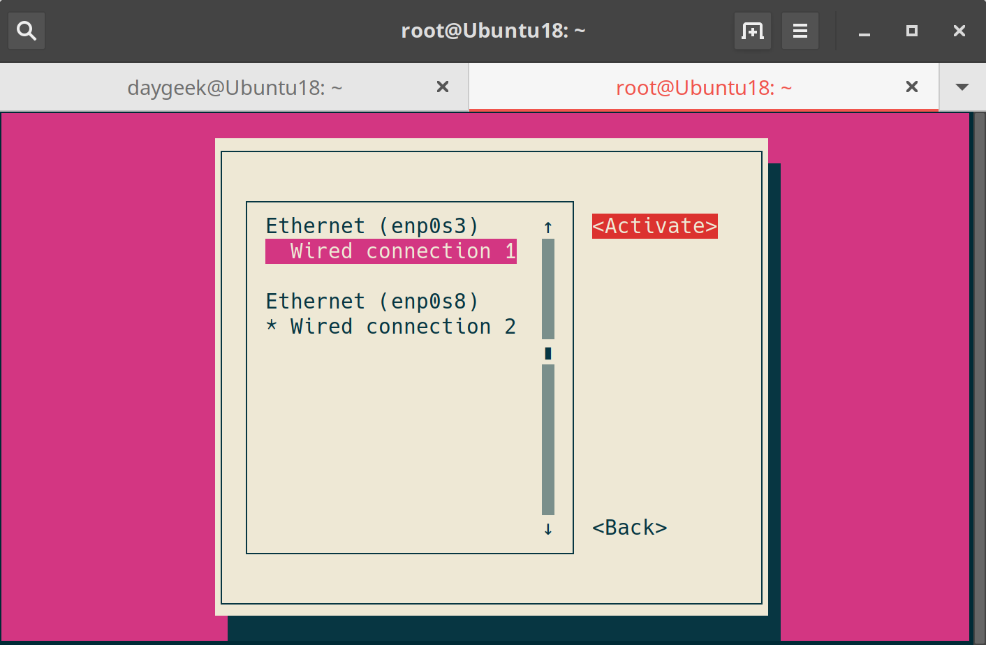 Linux 中如何启用和禁用网卡？