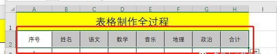 Excel表格基础制作全过程推荐