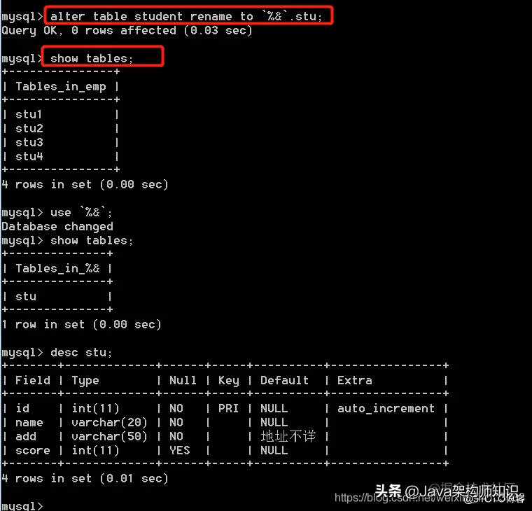 Mysql常用基础操作命令及数据操作命令一览