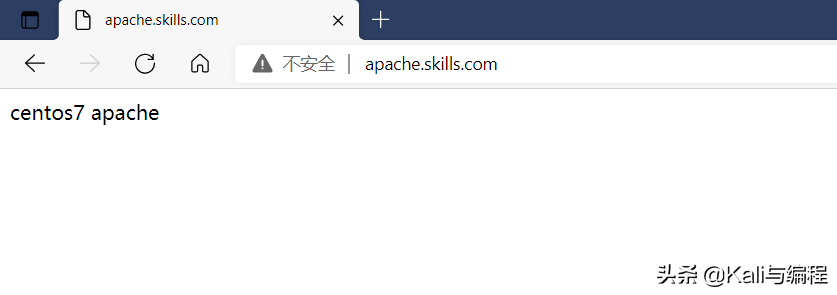 Kali与编程：centos7上搭建web服务器进阶操作