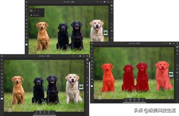 iPad Photoshop首次更新了AI主题选择和更高的性能