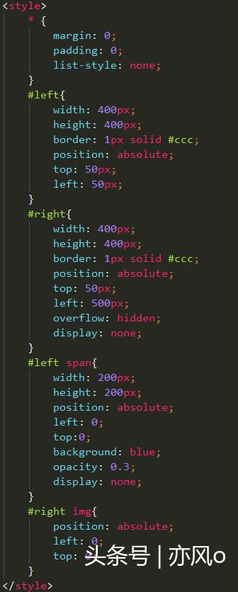 JavaScript 淘宝，天猫图片放大镜实现