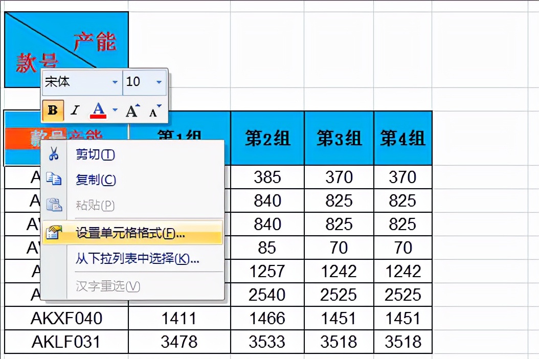 excel技巧第1节:数据表表头斜线如何设置