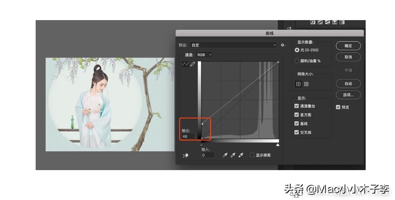 Photoshop 曲线 Curves 的用法详解