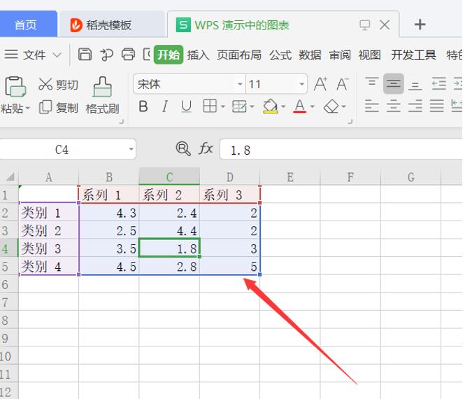 演示办公—如何在PPT里制作曲线图