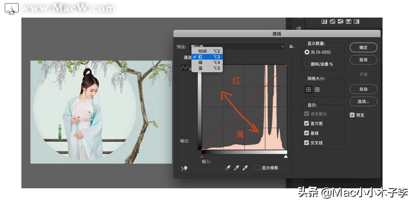 Photoshop 曲线 Curves 的用法详解