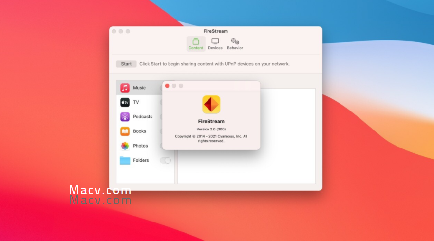 FireStream for Mac(搭建UPnP/DLNA媒体服务器)