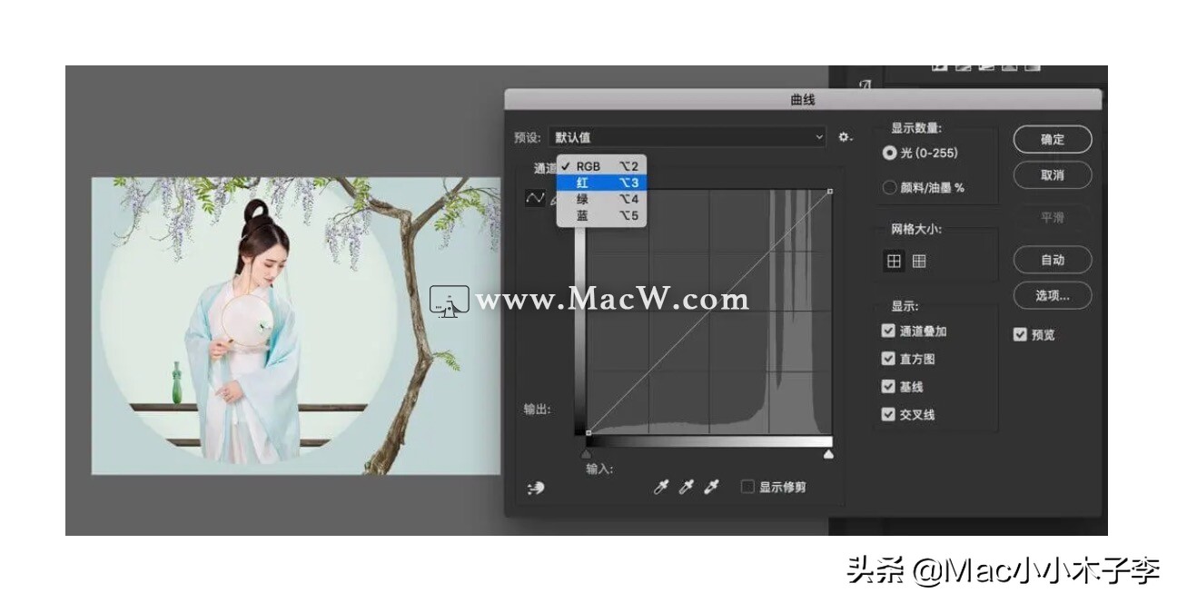 Photoshop 曲线 Curves 的用法详解