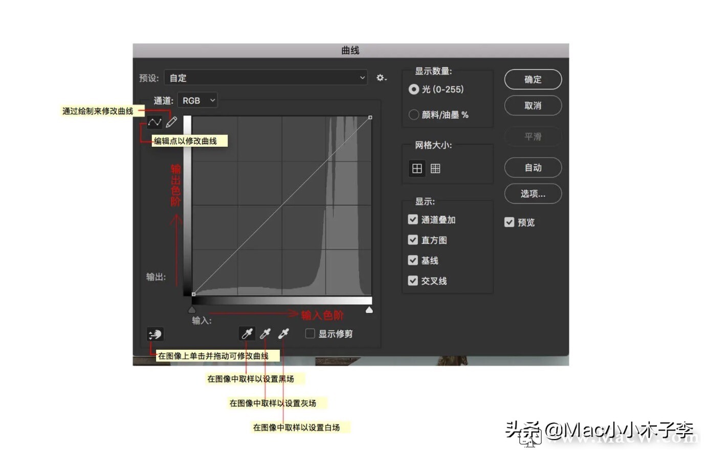 Photoshop 曲线 Curves 的用法详解